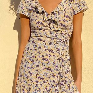 Sunday Best New Ruffle Wrap Dress